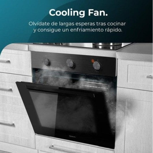 Horno elettrico Cecotec Bolero Hexa C136000 77 L Nero con funzione vapore e autolavaggio