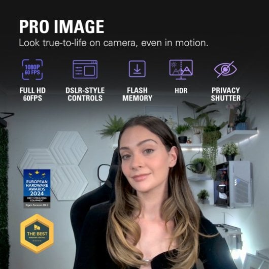 Webcam Elgato Facecam MK2 per lo streaming FullHD HDR Nero