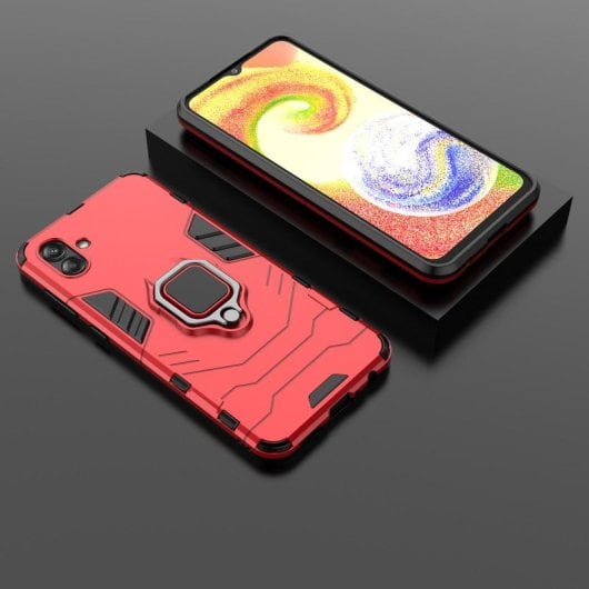Max Power Digital Magnetic Case mit rotem Ring für Samsung Galaxy A04