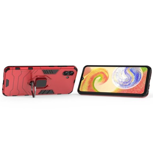 Max Power Digital Magnetic Case mit rotem Ring für Samsung Galaxy A04