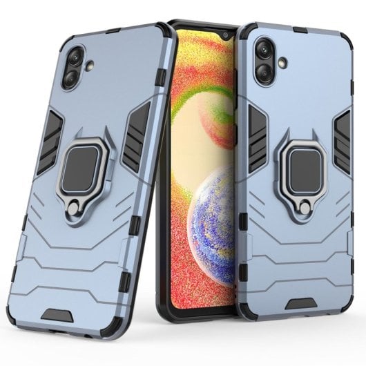 Max Power Digital Magnetic Case mit blauem Ring für Samsung Galaxy A04