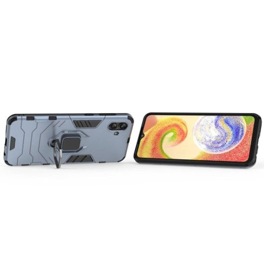 Max Power Digital Magnetic Case mit blauem Ring für Samsung Galaxy A04