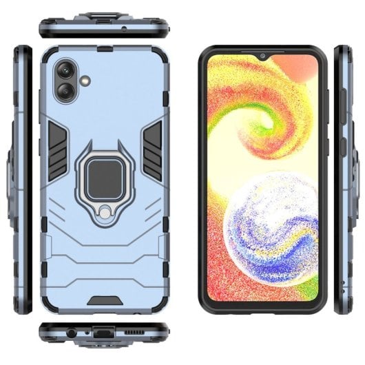 Max Power Digital Magnetic Case mit blauem Ring für Samsung Galaxy A04