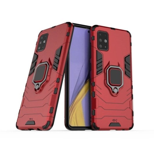 Max Power Digital Funda Magnética con Anillo Roja para Móvil Samsung Galaxy A71