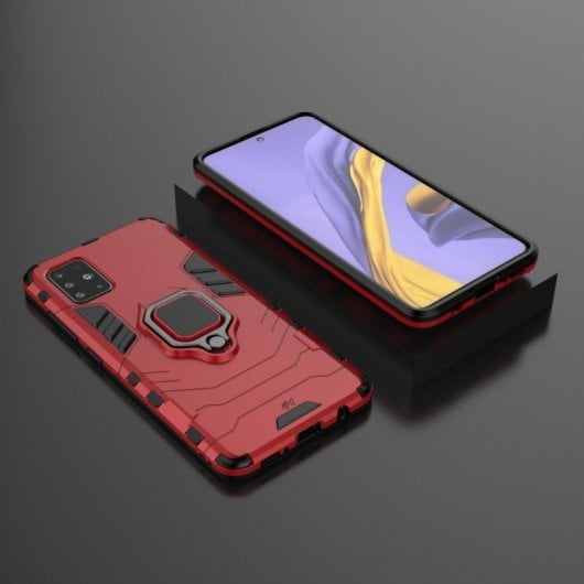 Max Power Digital Funda Magnética con Anillo Roja para Móvil Samsung Galaxy A71