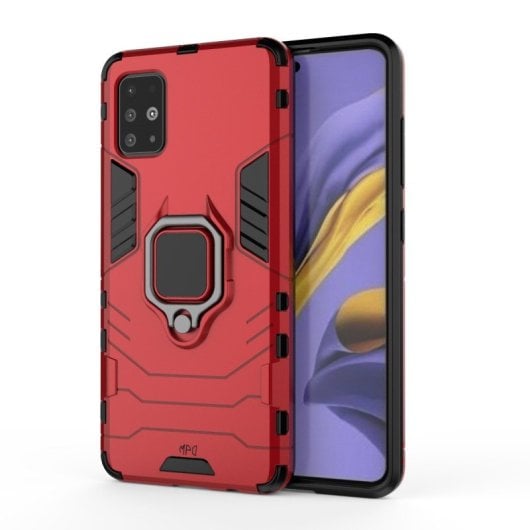 Max Power Digital Funda Magnética con Anillo Roja para Móvil Samsung Galaxy A71
