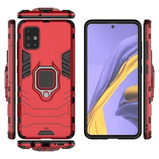 Max Power Digital Funda Magnética con Anillo Roja para Móvil Samsung Galaxy A71