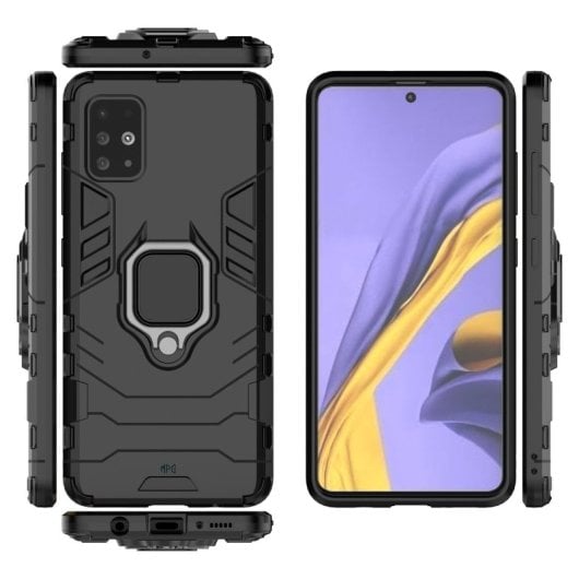 Max Power Digital Funda Magnética con Anillo Negra para Móvil Samsung Galaxy A71