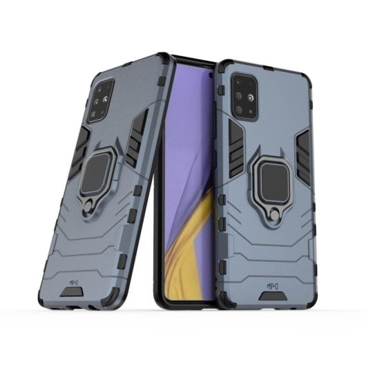 Max Power Digital Funda Magnética con Anillo Azul para Móvil Samsung Galaxy A71