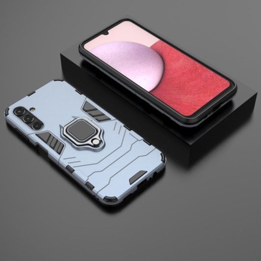 Max Power Digital Magnetic Case mit blauem Ring für Samsung Galaxy A14