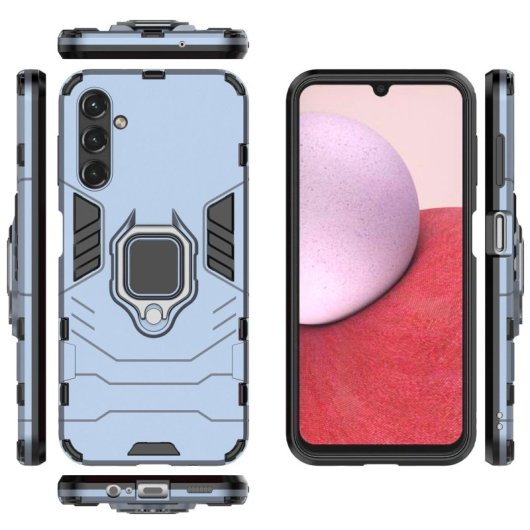 Max Power Digital Magnetic Case mit blauem Ring für Samsung Galaxy A14