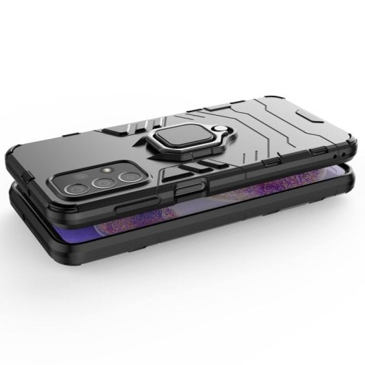 Étui magnétique numérique Max Power avec anneau rouge pour Samsung Galaxy A23 / M23