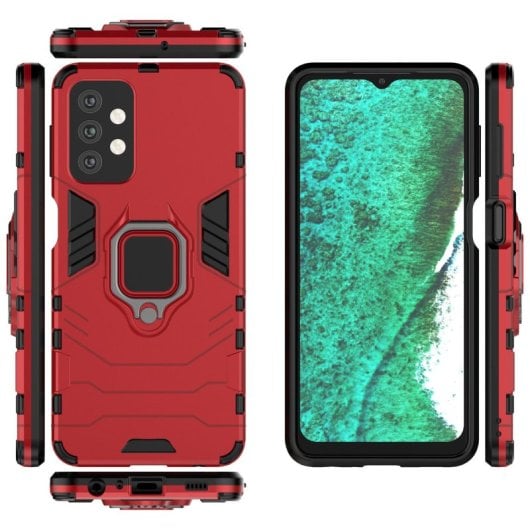 Max Power Digital Magnetic Case mit rotem Ring für Samsung Galaxy A32 5G