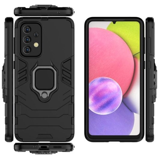 Max Power Digital Funda Magnética con Anillo Negra para Samsung Galaxy A33 5G