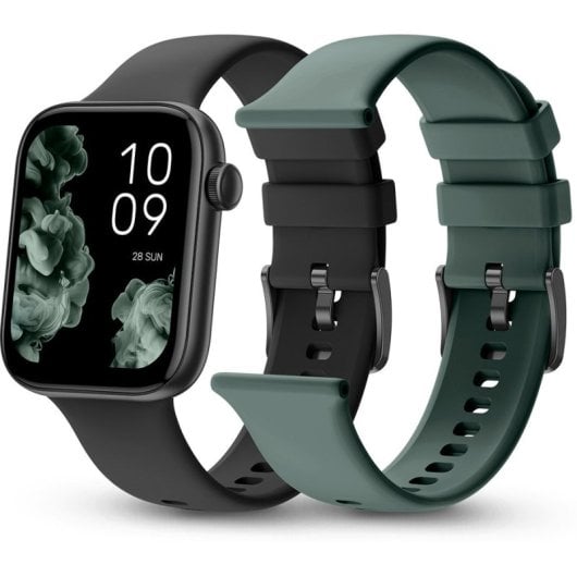 Smartwatch SPC Smartee Duo 2 con cinturino regalo nero/verde