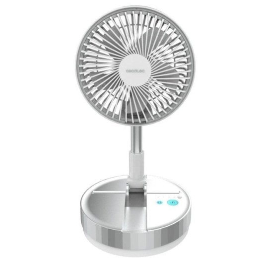 Ventoinha Portátil Cecotec EnergySilence 800 FoldAir 5 Pás 20cm 3 Velocidades Comando Bateria