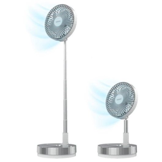 Ventoinha Portátil Cecotec EnergySilence 800 FoldAir 5 Pás 20cm 3 Velocidades Comando Bateria