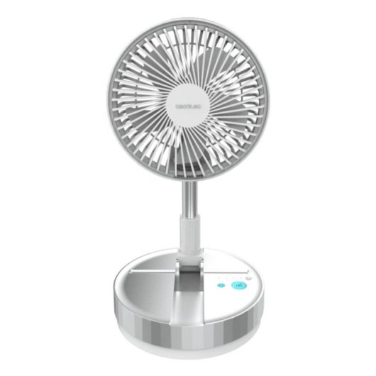 Ventoinha Portátil Cecotec EnergySilence 800 FoldAir 5 Pás 20cm 3 Velocidades Comando Bateria