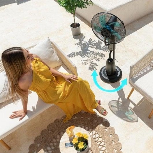 Cecotec Energysilence 490 Freshessence Ventilador Nebulizador 90W Depósito 2,8L Negro