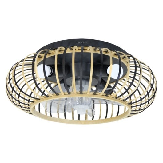 Ventilador de Techo Cecotec EnergySilence Lampaero 600 Natural DC 20W Madera Luz LED 5 aspas Control Remoto