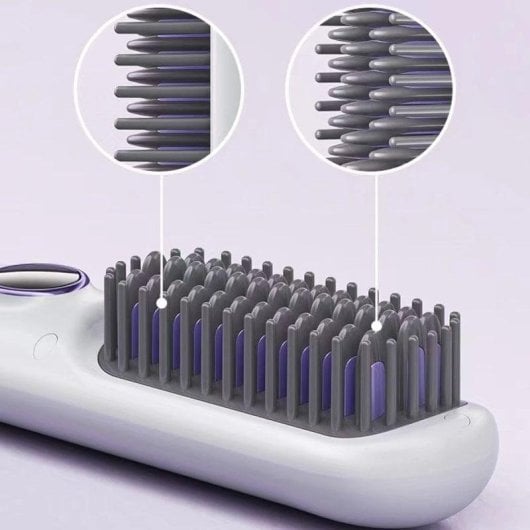 Klack Cepillo Peine Alisador Inalámbrico con Base de Carga