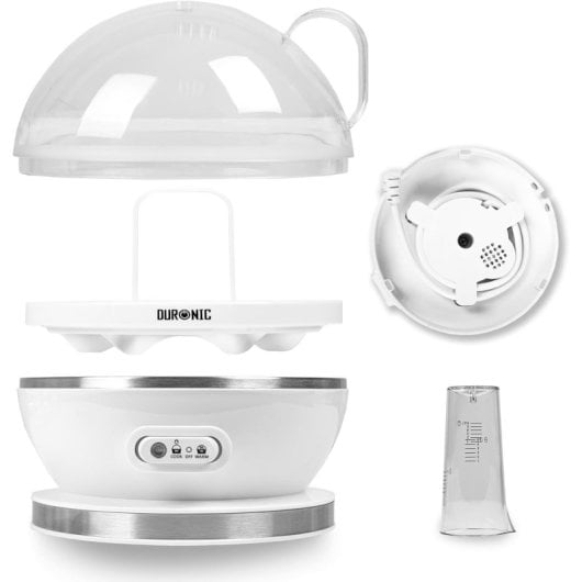 Duronic EB27 Hervidor de Huevos 400W 7 Huevos Avisador Sonoro Función Mantener Caliente