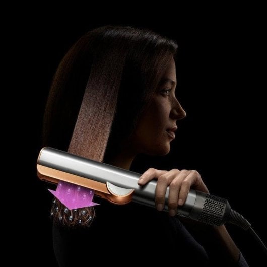 Prancha de Cabelo Profissional Dyson Airstrait 140ºC 2 Configurações Seco e Húmido Cobre Níquel