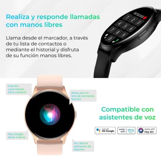 Ksix Core Smartwatch Pantalla Amoled 1.43" Sumergible Amarillo