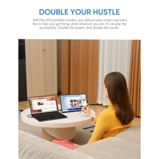 Écran PC portable Arzopa A1 Slim 14" LED IPS FullHD Freesync USB-C