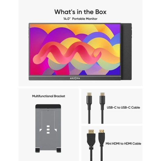 Écran PC portable Arzopa A1 Slim 14" LED IPS FullHD Freesync USB-C