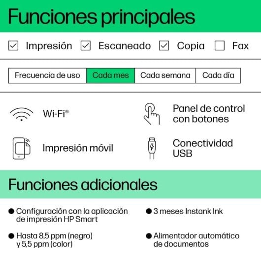 HP DeskJet 4220e Multifunções a Cores WiFi Branca + 3 Meses Instant Ink + HP 1000 Rato USB Preto