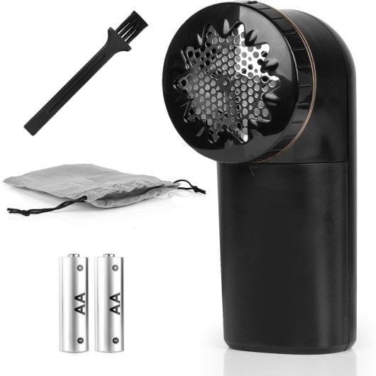 Duronic FS22 BK Quitapelusas Eléctrico con Cable y Pilas 2 Velocidades Tejidos Textil Blanco