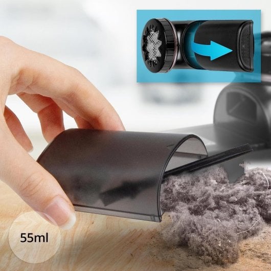 Duronic FS22 BK Quitapelusas Eléctrico con Cable y Pilas 2 Velocidades Tejidos Textil Blanco