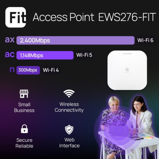 EnGenius Fit EWS276-FIT Punto di accesso WiFi 6 AX3500 MU-MIMO