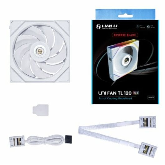 Lian Li 12RTL1W sistema di raffreddamento per computer Case per computer Ventilatore 12 cm Bianco 1 pz