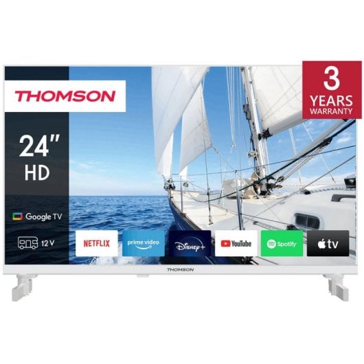 Thomson 24HG2S14CW Google TV LED HD da 24" con adattatore 12V