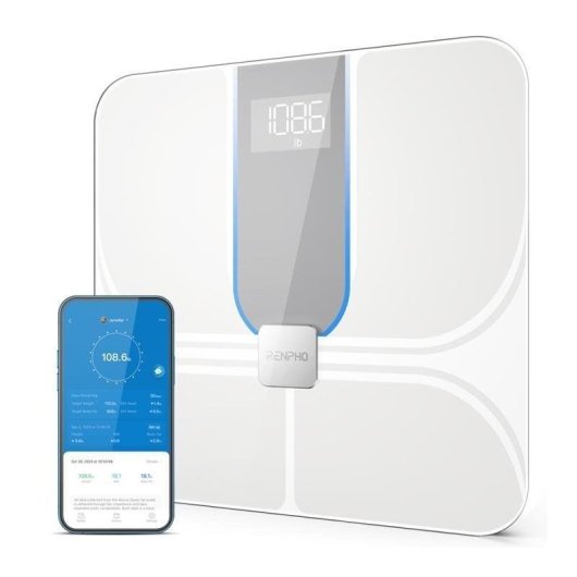Bilancia Impedenziometrica Renpho Elis Aspire C Fino a 182,5 kg 13 Indici Wi-Fi Bluetooth