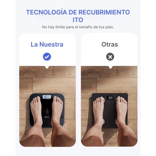 Balance Impédancemètre Renpho Elis Solar 2 Noire Jusqu'à 13 Paramètres Wi-Fi Bluetooth