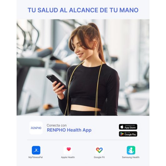 Balance Impédancemètre Renpho Elis Solar 2 Noire Jusqu'à 13 Paramètres Wi-Fi Bluetooth