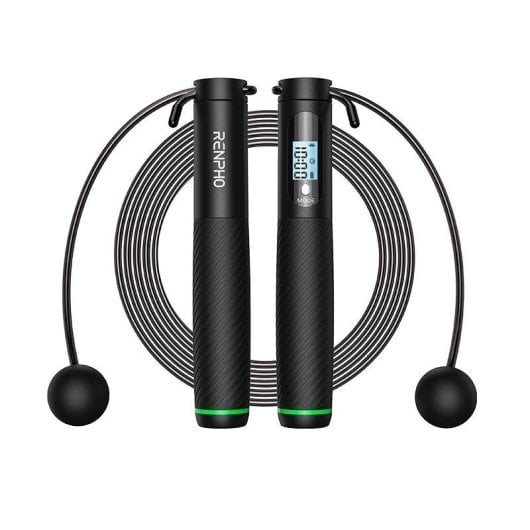 Corde à sauter intelligente Renpho noire