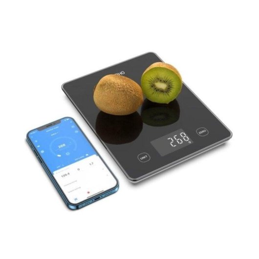 Balance de cuisine Renpho Calibra 1L Noir Bluetooth LED 5kg Tara