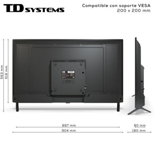 TD Systems PRIME40C19GLE 40" DLED FullHD HDR10 Android 11