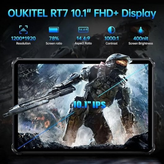 Oukitel RT7 2023 10.1" 5G 24/256GB Negro