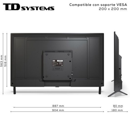 TD Systems PRIME40C19F 40" DLED FullHD Dolby Digital Plus