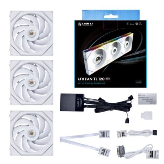 Lian Li UNI FAN TL 120 RGB Kit (3 Zusatzlüfter, 120cm, weiß)