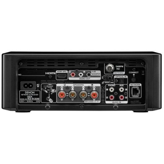 Denon CEOL N12DAB Micro Cadena con Sintonizador de Radio DAB/FM y Reproductor de CD Negra