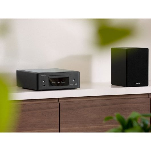 Denon CEOL N12DAB Micro Cadena con Sintonizador de Radio DAB/FM y Reproductor de CD Negra