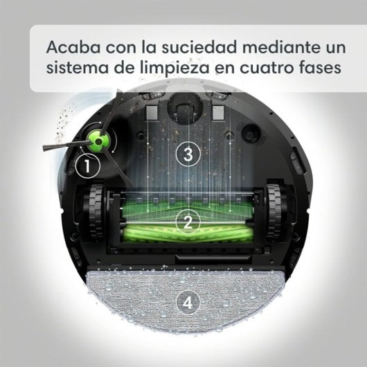 iRobot Roomba Combo j5+ j557640 Robot aspirapolvere e lavapavimenti con svuotamento automatico
