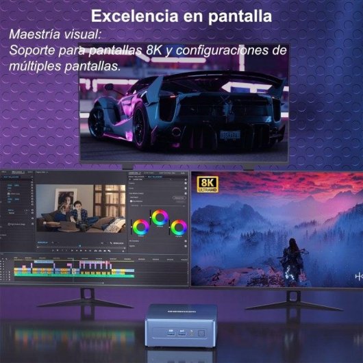 Mini PC GEEKOM Mini IT12 Intel Core i5-12450H/16GB/512GB SSD/Iris Xe/Windows 11