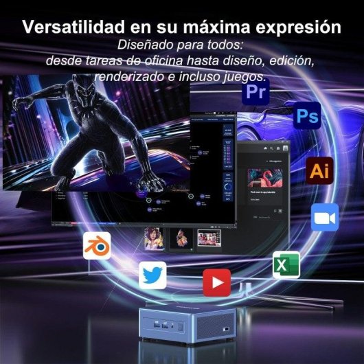 Mini PC GEEKOM Mini IT12 Intel Core i5-12450H/16GB/512GB SSD/Iris Xe/Windows 11